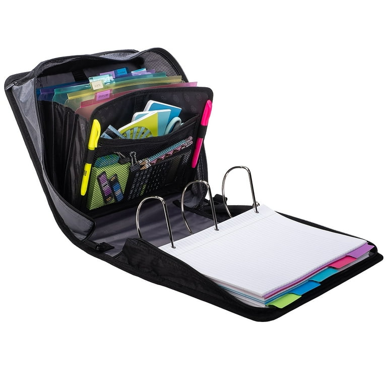 Case it King Sized Binder Organizer with Three Ring Pockets