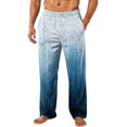 thumbnail image 2 of Men's Allover Printed Home Pants Sleeping Pajama Pants - Long Pants with Pockets for Winter Lounging, Bedtime Comfort and Holiday Relaxation,Blue,S, 2 of 7