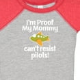 thumbnail image 4 of Inktastic Proof Mommy Cant Resist Pilots Boys Baby Bodysuit, 4 of 5