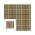 thumbnail image 7 of NextWall Café Latte Tailor Plaid Peel and Stick Wallpaper - 20.9 in. W. x 18 ft. L. Roll, 7 of 7