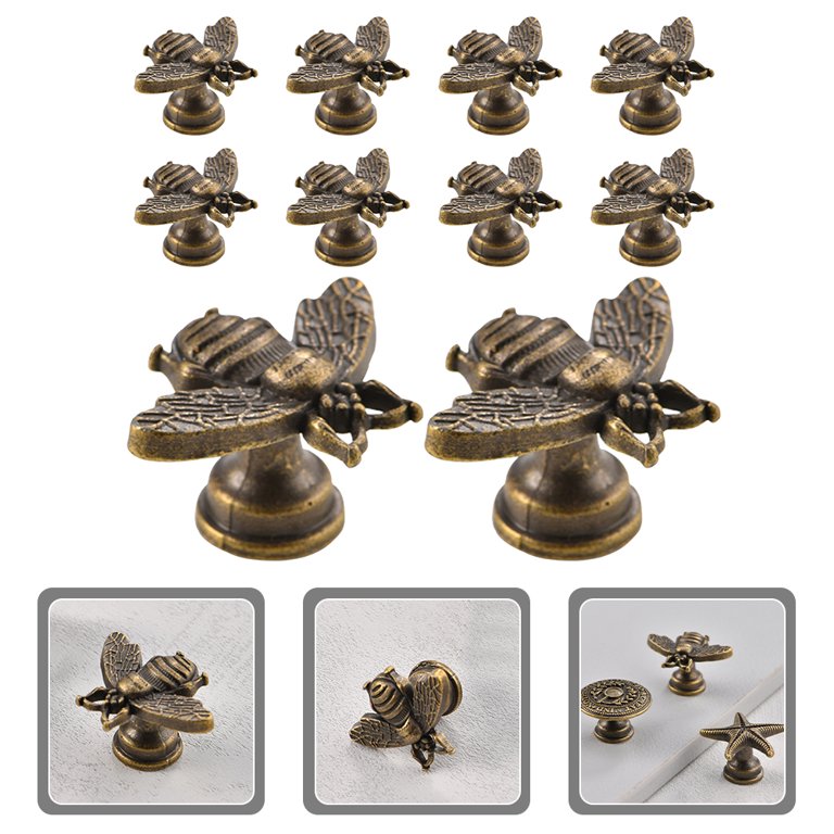 vintage knobs for dresser 10 Pack Antique Brass Cabinet 1 Inch Round Knobs Kitchen Cabinets Drawers And Furniture Brushed Brass Finish Single Hole they are suitable for various cabinets Antique Brass Floral Cabinet Knob
