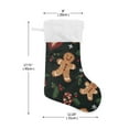 thumbnail image 2 of Gingerbread Men Leaves Christmas Stockings Xmas Stocking for Family Holiday Season Party Decorations, 2 of 8
