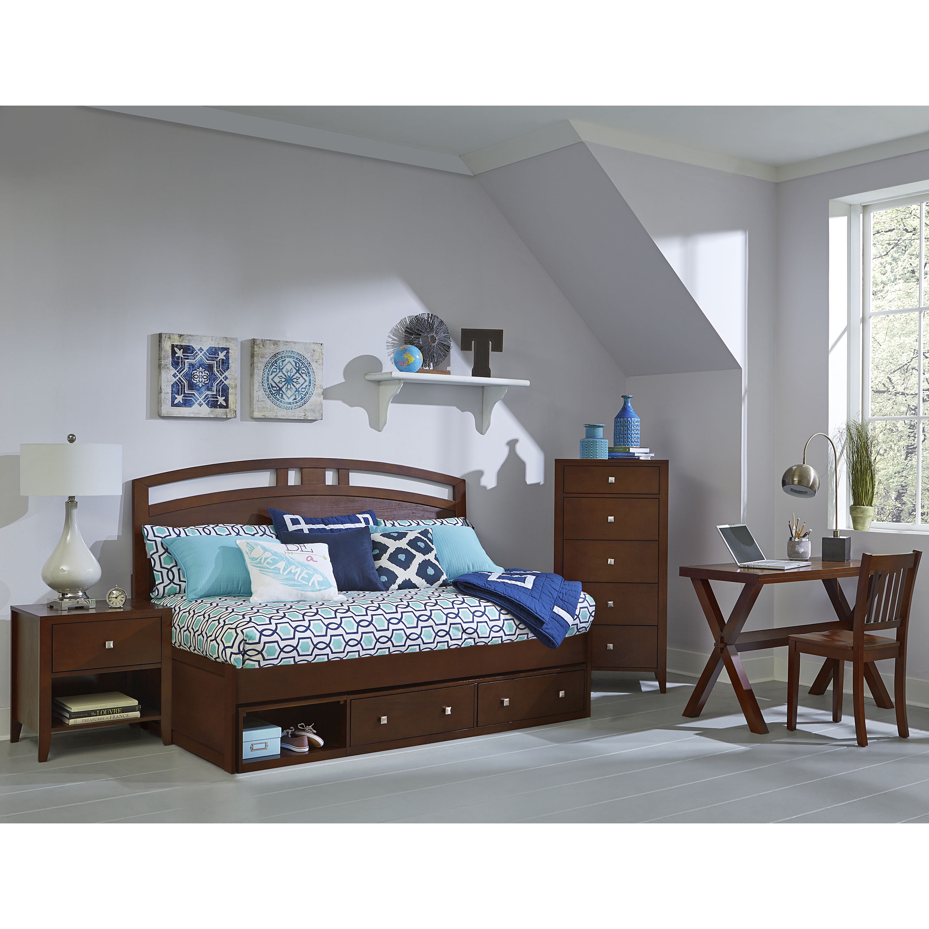 Hillsdale Pulse Arch Twin Daybed With Storage In Cherry ...
