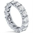 thumbnail image 2 of Pompeii 4ct Diamond Eternity Round Solitaire Wedding Ring 14K White Gold ((G-H),(SI2)), 2 of 4