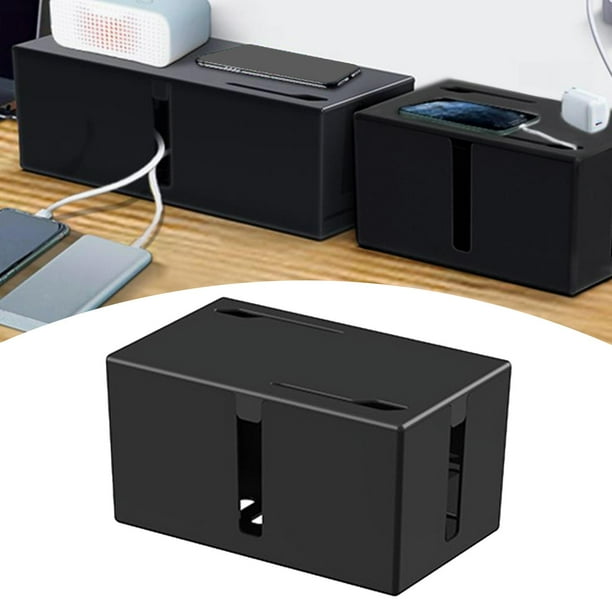 Caja Organizadora De Cables Con Tapa De Madera - Grande, Para Ocultar Regletas Y Cables, Varios Tamaños