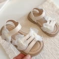 thumbnail image 5 of Ymyiu Kids Sandals Girls Toddler Girl Sandals Little Girl Summer Dress Shoes Lightweight Open Toe Beach Holiday Size 9 (White,Toddler 9), 5 of 8