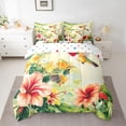 thumbnail image 2 of Castle Fairy Animal Hummingbird Twin Bedding Sets,Chic Flowers Bedding Comforter Set, 2 of 8