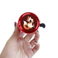 thumbnail image 4 of WIRESTER Bicycle Bell Red Aluminum Alloy Mini Bike Bell With Ring Horn Accessories for Adults Men Women Kids Girls and Boys - Funny Fox, 4 of 6