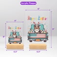 thumbnail image 5 of Happy Easter Miniature American Shepherd American Flag Truck Acrylic Plaque Sign Ashwood Base MAS Dog Lover Gifts Home Desk Decor - 03001, 5 of 5
