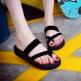 thumbnail image 5 of YAYUBA Beach Sandals Black,Womens Summer Flip Flops Casual Slippers Flat Sandals Beach Open Toe Shoes, 5 of 6