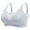 Blue, variant on Womens Wireless Bras - Breathable Underwear Cup Bra Wire Adjuable Bras for Women No ,Crew Neck Seamless Supportive Bra Plus Size Bralettes with Lace Ruffled