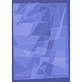 thumbnail image 1 of Ahgly Company Machine Washable Indoor Rectangle Transitional Sky Blue Area Rugs, 2' x 5', 1 of 7