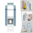 thumbnail image 5 of Rotating Children's Bookshelf, Castle-Shaped, 360 Rotating, 10-Shelf Bookcase, Corner Book Storage Organizer for CDs ,Movies,Books, 5 of 23