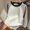 Khaki, variant on Eygvbb Girls Tops Kids Long Sleeve Crew Neck T‑Shirt Striped Color Block Pullover Top Soft Lightweight Breathable Fabric Basic Casual Layering Outfit Daily Wear for 3‑14 Years Old