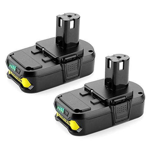 Cordless Power Tools 2 Pack P102 Lithium-Ion 18 Volt Replace for Ryobi 18V Battery One Plus 2500mAh P103 P104 P105 P107 P108 P109 for Ryobi 18V One 