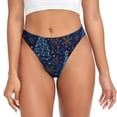 thumbnail image 1 of Balery Shining Christmas Tree Tangas de Algodón para Mujer con Estampado – Ropa Interior Sexy, Transpirable, G-string-Small, 1 of 6