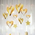 thumbnail image 5 of Yasu 4Pcs/Set Heart Shape Pendant Glitter Cardboard Hanging Valentine Showcase Decor, 5 of 8