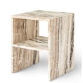 thumbnail image 4 of Mesa auxiliar de mármol verde irlandés, mesita de noche esquinera de sofá de lujo, mesa auxiliar de piedra para dormitorio/sala de estar de alta gama, muebles decorativos, 4 of 4