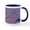 White/Navy Inside, variant on CafePress - Mauve Fanfair Mugs - 11 oz Ceramic Mug - Novelty Coffee Tea Cup