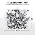 thumbnail image 2 of Yiaed Monochrome Botanical Illustration Print Highly Absorbent Microfiber Kitchen Counter Mat, Dish Drying Pad for Dishes, Utensils, Pots and Pans, Large 18" x 24", 2 of 7