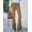 Khaki, variant on Women's Corduroy Flare Pants Elastic Waist Bell Bottom Trousers Fall Pants