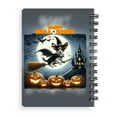 thumbnail image 2 of Happy Halloween Rat Terrier Witch Pumpkins Bats Spiral Bound Journal Ratty Dog Lover 5x7in Spiral Notebook - 13012, 2 of 5