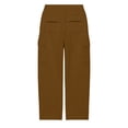 thumbnail image 5 of Naotn Straight Leg Sweatpants for Women Fall Casual Elastic Waist Sweat Pants Running Hiking Travel Pants with Cargo Pockets Brown XL, 5 of 9