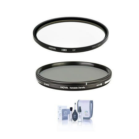 Hoya 72mm HD3 UV Filter - With Hoya 72mm Variable ND Filter (0.45 to 2.7 (1.5 to 9 stops) Cleaning Kit