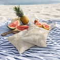 thumbnail image 5 of Beige Coastal Outdoor Pillow Covers Pack of 2 Nautical Starfish Jellyfish Coral Summer Waterproof Throw Pillow Covers Decorative Cushion Cases for Patio Garden Tent Balcony Couch 20x20 inch, 5 of 9