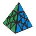 thumbnail image 4 of Cubo de de plástico, 3x3x3 Pyramid Speed Triangle Puzzle Edición mejorada del cubo mágico: gira más rápido y con mayor precisión Sunnimix Magic Cube Puzzle Game, 4 of 8