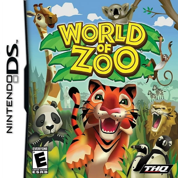 Restored World of Zoo (Nintendo DS, 2009) Animal Game (Refurbished)