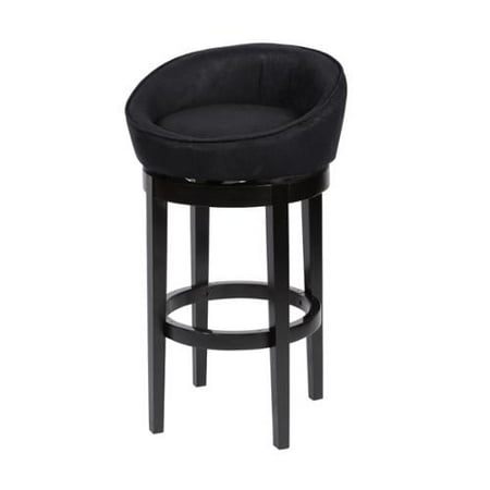 Igloo Swivel Microfiber Bar Stool Black 26 Igloo Swivel Microfiber Bar Stool Black 26