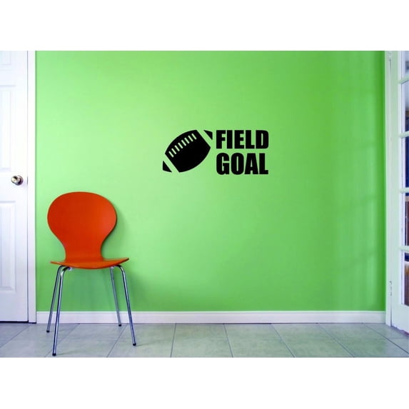 Custom Decals Field Goal Wall Art Size: 8 X 20 Inches Color: Black