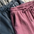 thumbnail image 4 of Pantalones cortos deportivos de cintura alta con cintura elástica para mujer, ropa exterior informal holgada, pantalones de pierna ancha, pijamas de verano para el hogar, 4 of 6