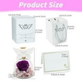 thumbnail image 3 of Gifts for Mom Birthday, Glass Angel With Real Preserved Rose Inside, Valentine's Day/Mother's Day Gift, Purple Forever Flowers Gift for Grandma Wife Girlfriend, 3 of 8