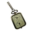 thumbnail image 3 of 1PC Double Movement Retro Hanging Pocket Watch Vintage Watch Pendant Chain Necklace, 3 of 5
