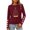 Wine-7, variant on Women's Christmas Shirt Long Sleeve Tree Letter Print Crewneck Pullover Top White-13 S