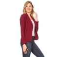 thumbnail image 2 of Women's Casual Office Work Long Sleeve Open Front Blazer Jacket, 2 of 6