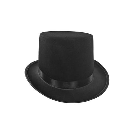 Mens Short Black Top Hat Cap Topper Steampunk Victorian Charles Dickens