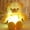 Yellow, variant on LED Color Changing Bear Figurine, Glow Light Up Ribbon Bow Tie Decor, Polyester Fiber Night Lamp, Mood Lighting Gift for Kids Adults, Birthday Christmas Home Decoration