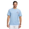 thumbnail image 1 of Camiseta IZOD Saltwater de manga corta con gráfico en azul Placid, 1 of 7