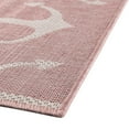 thumbnail image 7 of Unique Loom Outdoor Coastal Collection Area Rug - Ahoy (4' x 6' Rectangle Pink/Ivory), 7 of 7