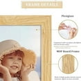 thumbnail image 5 of 8x10 Picture Frames Set of 6,Wood Photo Frame Display Pictures 5x7 with Mat or 8x10 Without Mat High Definition Wall Mounting and Tabletop Display (Natural Wood－, 5 of 6