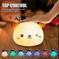 thumbnail image 3 of Baby Night Light,Rechargeable Led Child Night Light,Bedside Lamp,Adult Girl Boy 7 Colors Portable Silicone Night Light,Multicolor Deer Lamp with Touch, 3 of 5