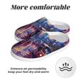 thumbnail image 6 of Balery Taxi Colorful Town Pattern Women's Fuzzy Memory Foam Slippers Fluffy Winter House Shoes Indoor and Outdoor-35/36, 6 of 7