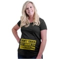 thumbnail image 4 of Don't Touch Expecting Mom Humor Women's Maternity T Shirt Tee Brisco Brands S, 4 of 7