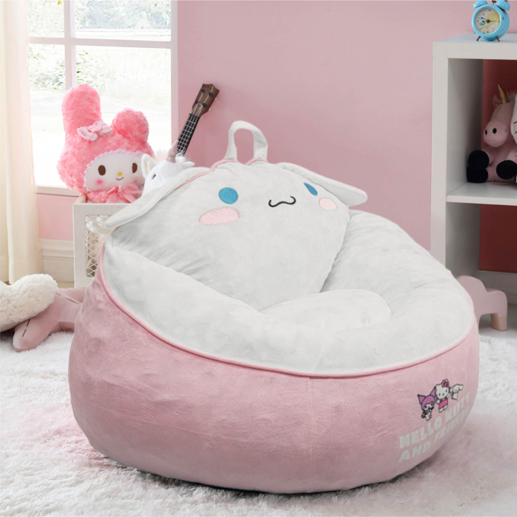Hello Kitty and Friends Cinnamoroll Kids' Compressed Foam Bean Bag Chair
