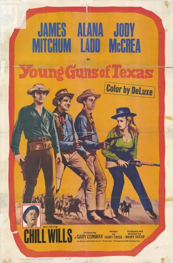 Young Guns Of Texas Movie Poster Style A 11 X 17 1963 Walmart Com Walmart Com