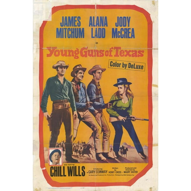 Young Guns Of Texas Movie Poster Style A 11 X 17 1963 Walmart Com Walmart Com