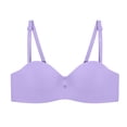 thumbnail image 1 of Cathalem Full-Coverage Underwire Bra Cotton Bra with Satin Trim,,Beige 85, 1 of 5